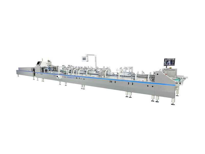 High speed box gluing machine